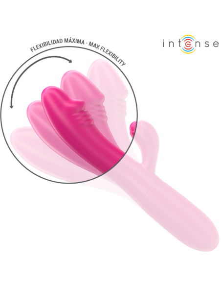 INTENSE IVY VIBRADOR FLEXIBLE 10 VIBRACIONES CON LENGUA ESTIMULADORA ROSA INTENSE IVY VIBRADOR FLEXIBLE 10 VIBRACIONES CON LENGUA ESTIMULADORA ROSA