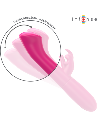 INTENSE JULIETA VIBRADOR RABBIT 186 CM 10 VIBRACIONES ROSA