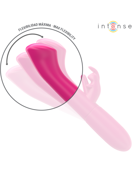 INTENSE JULIETA VIBRADOR RABBIT 186 CM 10 VIBRACIONES ROSA