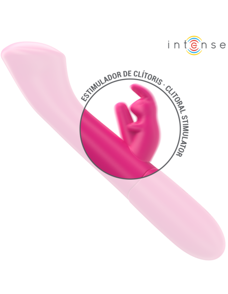 INTENSE JULIETA VIBRADOR RABBIT 186 CM 10 VIBRACIONES ROSA