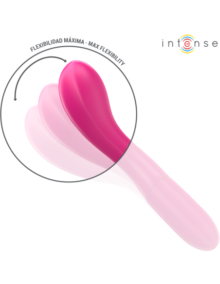 INTENSE LISETTE VIBRADOR 19 CM FLEXIBLE 10 VIBRACIONES ROSA INTENSE LISETTE VIBRADOR 19 CM FLEXIBLE 10 VIBRACIONES ROSA