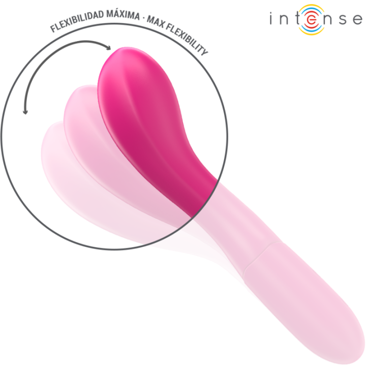 INTENSE LISETTE VIBRADOR 19 CM FLEXIBLE 10 VIBRACIONES ROSA