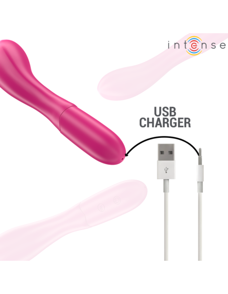INTENSE LISETTE VIBRADOR 19 CM FLEXIBLE 10 VIBRACIONES ROSA INTENSE LISETTE VIBRADOR 19 CM FLEXIBLE 10 VIBRACIONES ROSA