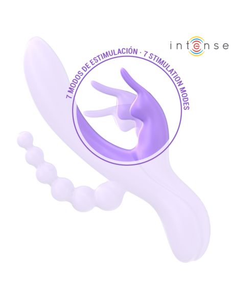 INTENSE MIKO TRIPLE VIBRADOR RABBIT ESTIMULADOR ANAL 7 VIBRACIONES MORADO INTENSE MIKO TRIPLE VIBRADOR RABBIT ESTIMULADOR ANAL 7 VIBRACIONES MORADO