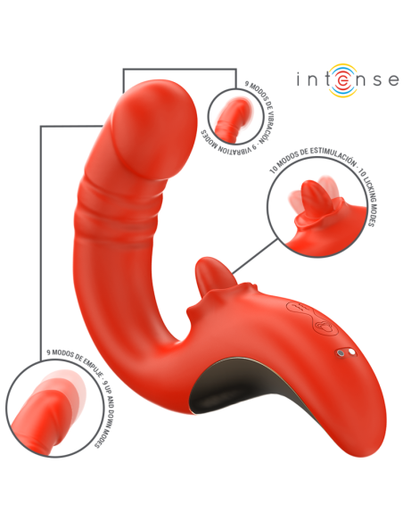 INTENSE PAULINA VIBRADOR ESTIMULADOR EN FORMA DE U ROJO INTENSE PAULINA VIBRADOR ESTIMULADOR EN FORMA DE U ROJO
