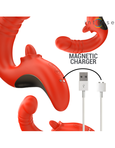 INTENSE PAULINA VIBRADOR ESTIMULADOR EN FORMA DE U ROJO