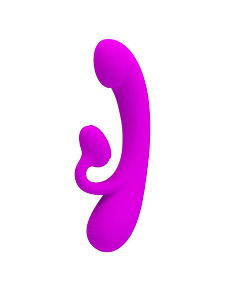 PRETTY LOVE SINCERE VIBRADOR Y ONDAS ESTIMULADORAS DE CLATORIS SILICONA MORADO