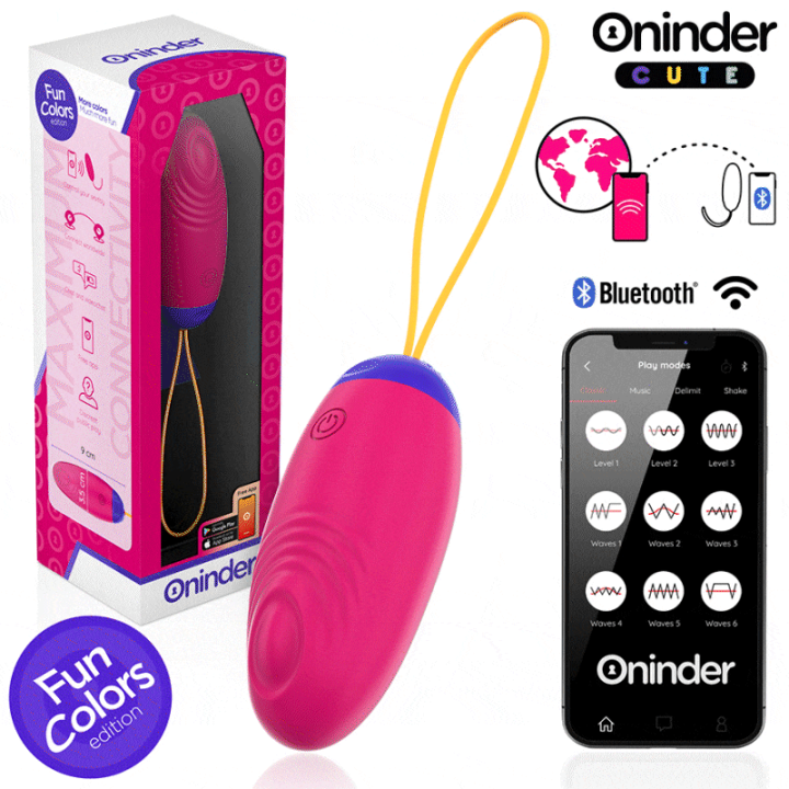 ONINDER CUTE LOVE PLEASURE HUEVO VIBRO WAVE TAPPING SILICONA APP MUNDIAL GRATUITA