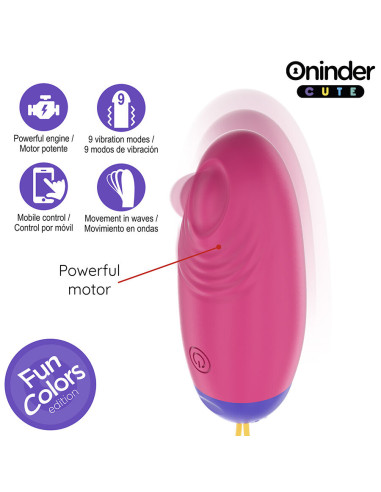 ONINDER CUTE LOVE PLEASURE HUEVO VIBRO WAVE TAPPING SILICONA APP MUNDIAL GRATUITA