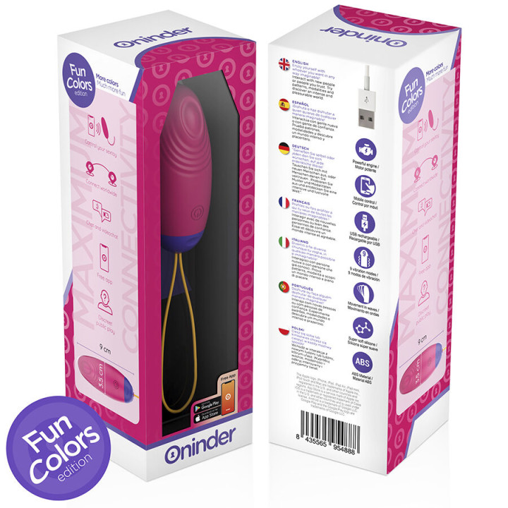 ONINDER CUTE LOVE PLEASURE HUEVO VIBRO WAVE TAPPING SILICONA APP MUNDIAL GRATUITA