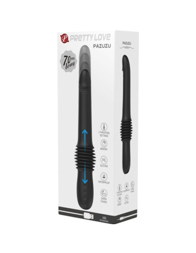 PRETTY LOVE PAZUZU VIBRADOR 3 MODOS DE EMPUJE NEGRO