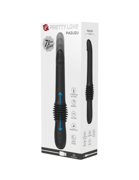 PRETTY LOVE PAZUZU VIBRADOR 3 MODOS DE EMPUJE NEGRO PRETTY LOVE PAZUZU VIBRADOR 3 MODOS DE EMPUJE NEGRO