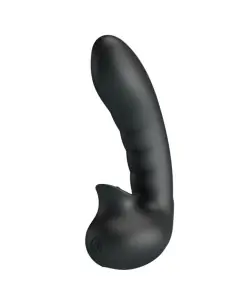 PRETTY LOVE HOBGOBLIN FUNDA VIBRADORA PARA DEDO 12 VIBRACIONES ESTIMULADOR CLITORIS NEGRO