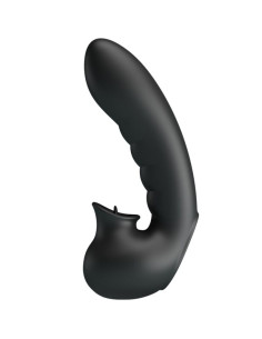 PRETTY LOVE HOBGOBLIN FUNDA VIBRADORA PARA DEDO 12 VIBRACIONES ESTIMULADOR CLITORIS NEGRO 2