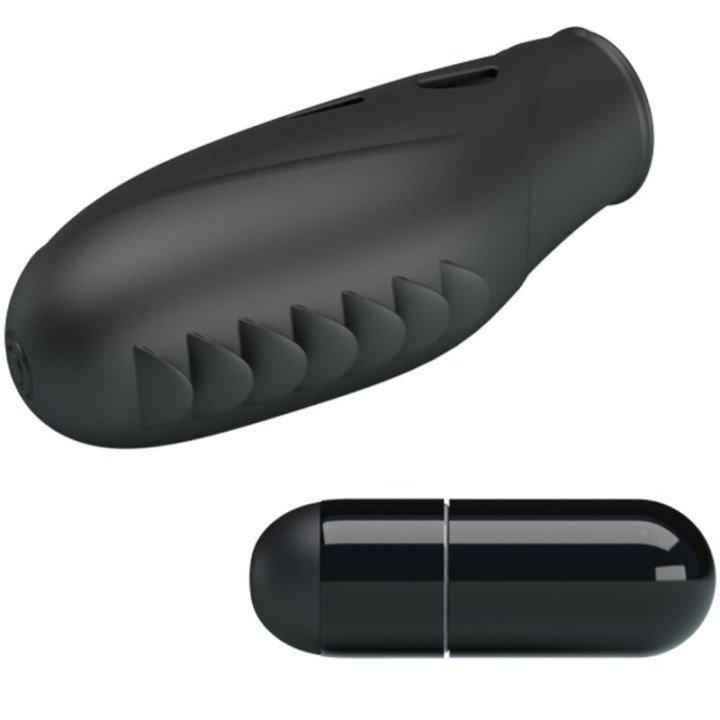 PRETTY LOVE GILO VIBRADOR DE DEDO SILICONA NEGRO