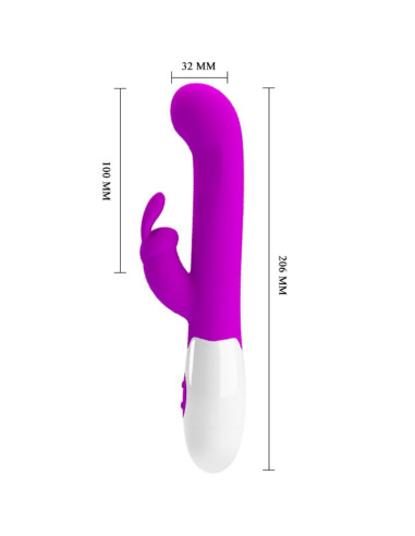 PRETTY LOVE CENTAUR VIBRADOR RABBIT 30 MODOS DE VIBRACION MORADO