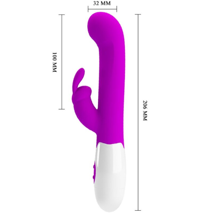 PRETTY LOVE CENTAUR VIBRADOR RABBIT 30 MODOS DE VIBRACION MORADO