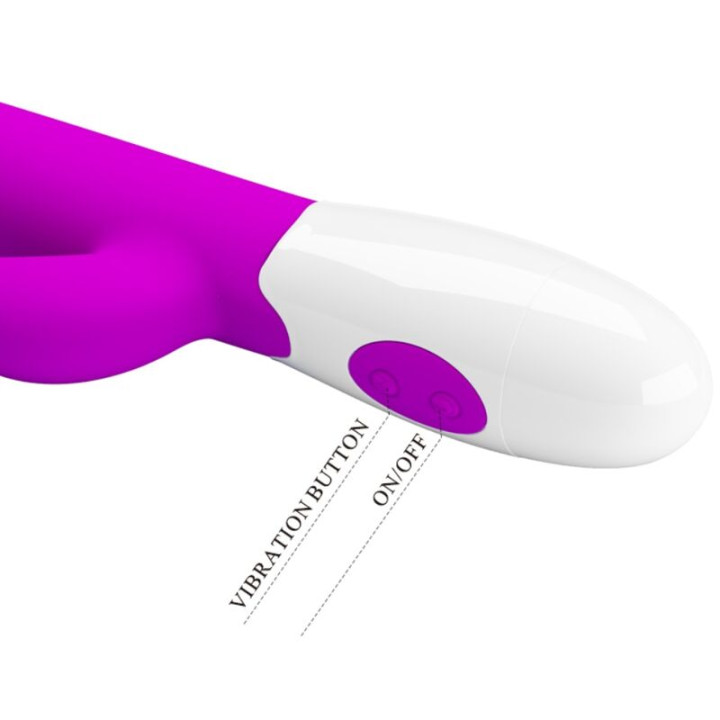 PRETTY LOVE CENTAUR VIBRADOR RABBIT 30 MODOS DE VIBRACION MORADO