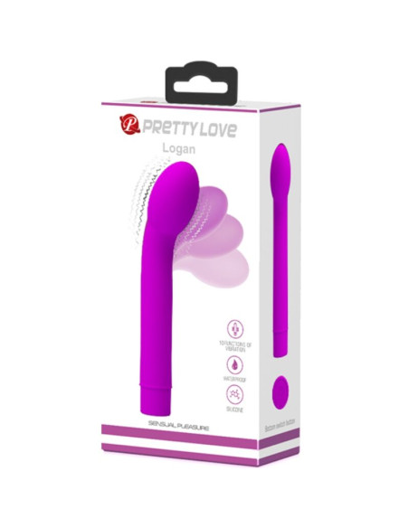 PRETTY LOVE LOGAN VIBRADOR PUNTO G 10 VIBRACIONES MORADO PRETTY LOVE LOGAN VIBRADOR PUNTO G 10 VIBRACIONES MORADO