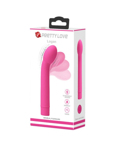 PRETTY LOVE LOGAN VIBRADOR PUNTO G 10 VIBRACIONES ROSA