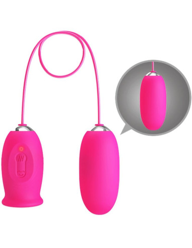 PRETTY LOVE DAISY HUEVO VIBRADOR LENGUA ESTIMULADORA DE CLITORIS ROSA