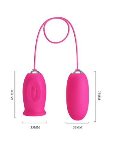 PRETTY LOVE DAISY HUEVO VIBRADOR LENGUA ESTIMULADORA DE CLITORIS ROSA