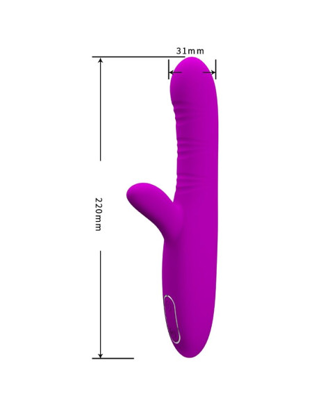 PRETTY LOVE ANGELIQUE VIBRADOR MULTIFUNCION ESTIMULADOR DE CLITORIS MORADO PRETTY LOVE ANGELIQUE VIBRADOR MULTIFUNCION ESTIMULADOR DE CLITORIS MORADO