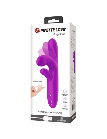 PRETTY LOVE ANGELIQUE VIBRADOR MULTIFUNCION ESTIMULADOR DE CLITORIS MORADO PRETTY LOVE ANGELIQUE VIBRADOR MULTIFUNCION ESTIMULADOR DE CLITORIS MORADO