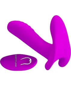 PRETTY LOVE MASAJEADOR VIBRADOR 12 VIBRACIONES CONTROL REMOTO MORADO 2