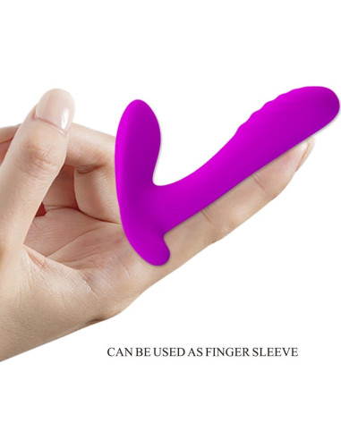 PRETTY LOVE MASAJEADOR VIBRADOR 12 VIBRACIONES CONTROL REMOTO MORADO