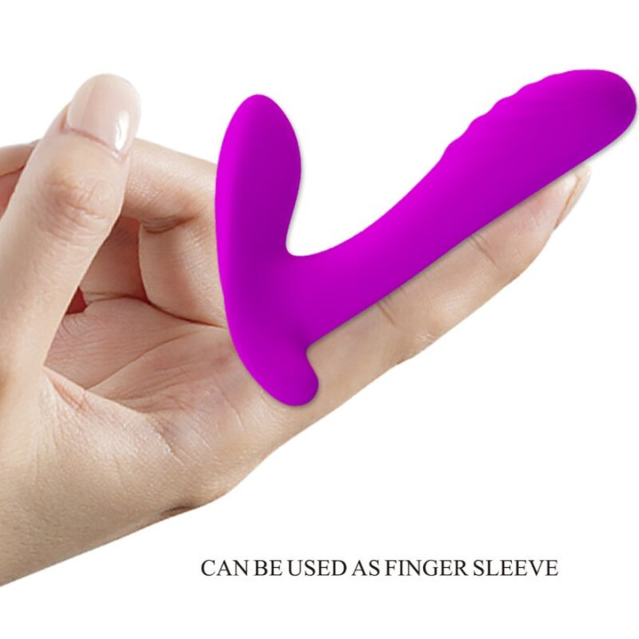 PRETTY LOVE MASAJEADOR VIBRADOR 12 VIBRACIONES CONTROL REMOTO MORADO