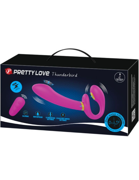 PRETTY LOVE THUNDERBIRD VIBRADOR DOBLE STRAP ON CONTROL REMOTO MORADO PRETTY LOVE THUNDERBIRD VIBRADOR DOBLE STRAP ON CONTROL REMOTO MORADO