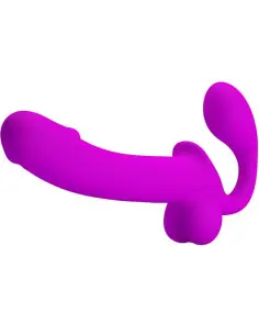 PRETTY LOVE KELPIE ESTIMULADOR STRAP ON DOBLE MORADO