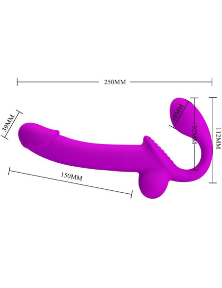 PRETTY LOVE KELPIE ESTIMULADOR STRAP ON DOBLE MORADO PRETTY LOVE KELPIE ESTIMULADOR STRAP ON DOBLE MORADO