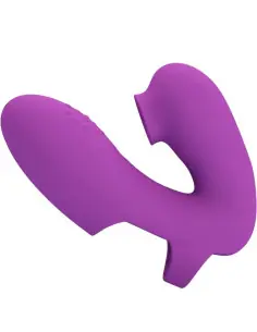 PRETTY LOVE ATHENA VIBRADOR DE DEDO CON ESTIMULADOR CLITORIS MORADO 2