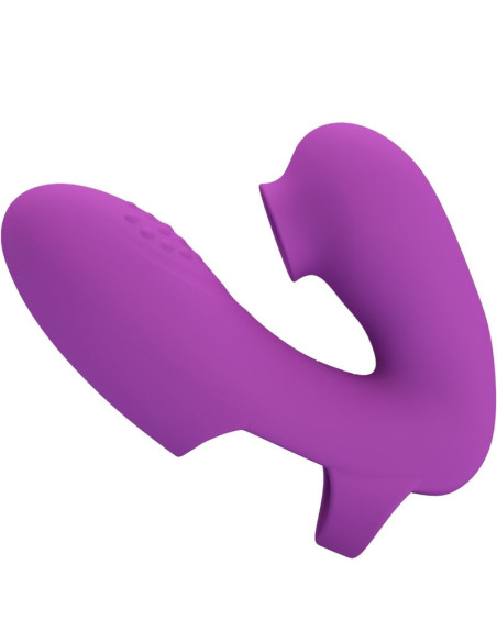 PRETTY LOVE ATHENA VIBRADOR DE DEDO CON ESTIMULADOR CLITORIS MORADO PRETTY LOVE ATHENA VIBRADOR DE DEDO CON ESTIMULADOR CLITORIS MORADO