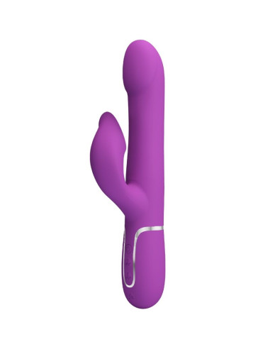 PRETTY LOVE VIBRADOR ESTIMULADOR MULTIFUNCION 4 EN 1 MORADO