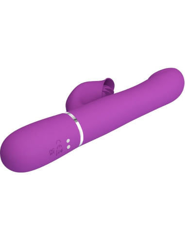 PRETTY LOVE VIBRADOR ESTIMULADOR MULTIFUNCION 4 EN 1 MORADO