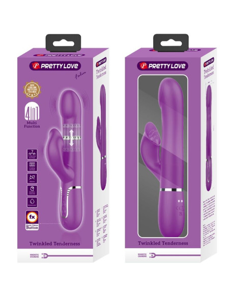PRETTY LOVE VIBRADOR ESTIMULADOR MULTIFUNCION 4 EN 1 MORADO PRETTY LOVE VIBRADOR ESTIMULADOR MULTIFUNCION 4 EN 1 MORADO