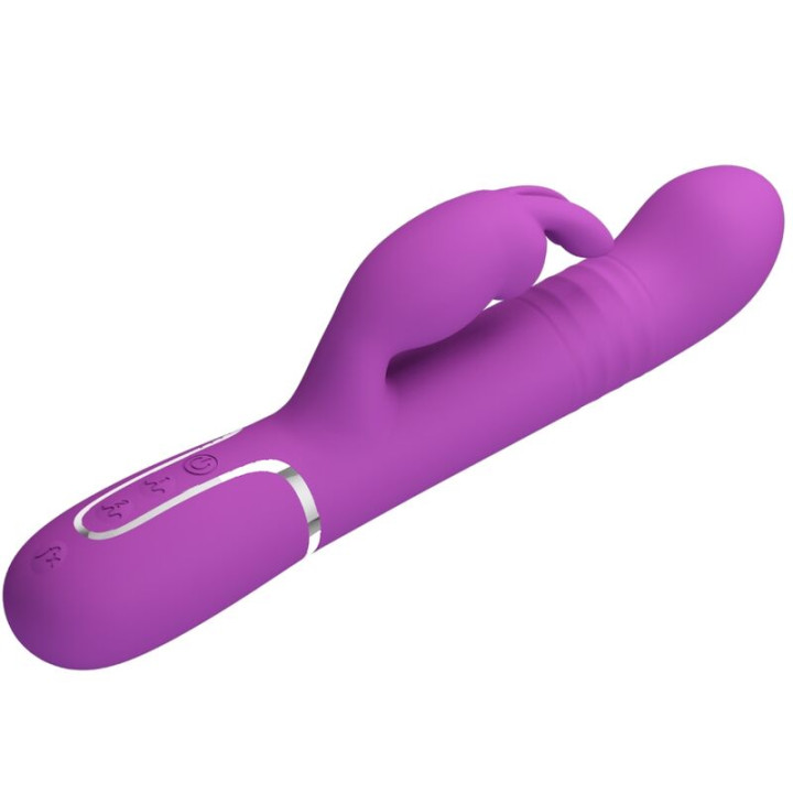 PRETTY LOVE COALE VIBRADOR RABBIT MULTIFUNCION 4 EN 1 MORADO