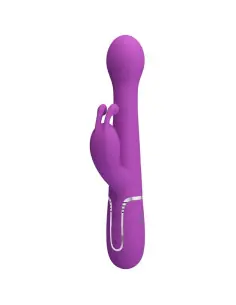 PRETTY LOVE DEJON VIBRADOR RABBIT MULTIFUNCION 3 EN 1 MORADO