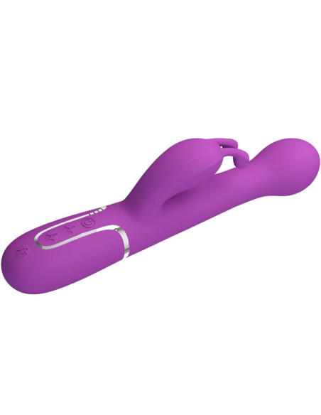 PRETTY LOVE DEJON VIBRADOR RABBIT MULTIFUNCION 3 EN 1 MORADO