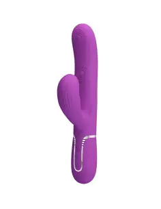 PRETTY LOVE PERLITA VIBRADOR RABBIT MULTIFUNCION 3 EN 1 MORADO