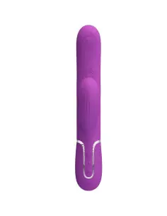 PRETTY LOVE PERLITA VIBRADOR RABBIT MULTIFUNCION 3 EN 1 MORADO 2