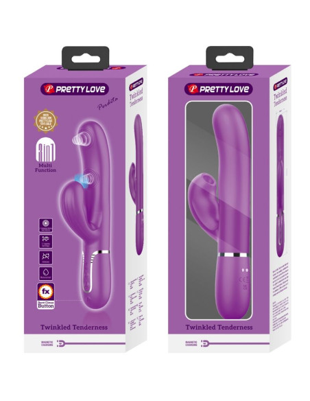 PRETTY LOVE PERLITA VIBRADOR RABBIT MULTIFUNCION 3 EN 1 MORADO PRETTY LOVE PERLITA VIBRADOR RABBIT MULTIFUNCION 3 EN 1 MORADO