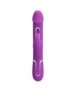 PRETTY LOVE KAMPAS VIBRADOR RABBIT MULTIFUNCION 3 EN 1 MORADO 2