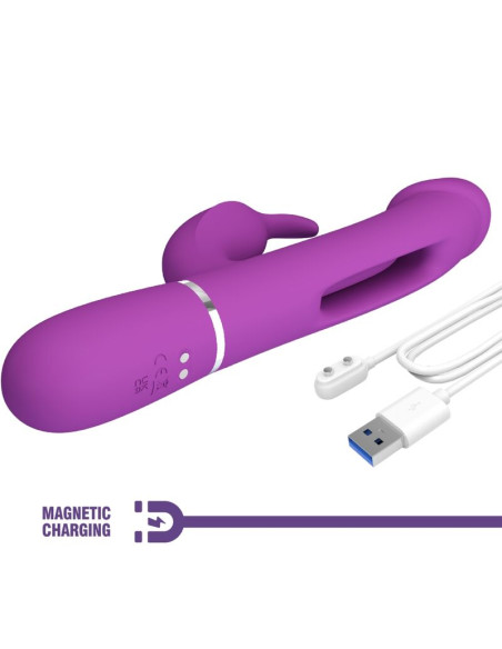 PRETTY LOVE KAMPAS VIBRADOR RABBIT MULTIFUNCION 3 EN 1 MORADO PRETTY LOVE KAMPAS VIBRADOR RABBIT MULTIFUNCION 3 EN 1 MORADO