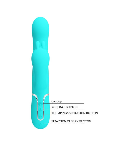 PRETTY LOVE CAMMY TRIPLE VIBRADOR RABBIT MULTIFUNCION 4 EN 1 AZUL PRETTY LOVE CAMMY TRIPLE VIBRADOR RABBIT MULTIFUNCION 4 EN 1 AZUL