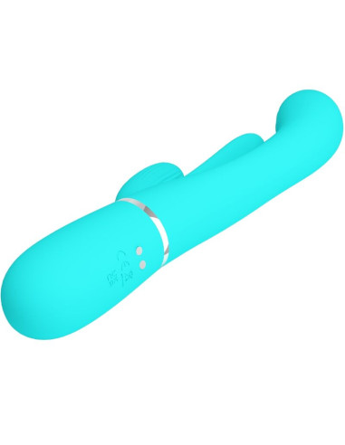 PRETTY LOVE SHANIA TRIPLE VIBRADOR RABBIT MULTIFUNCION 3 EN 1