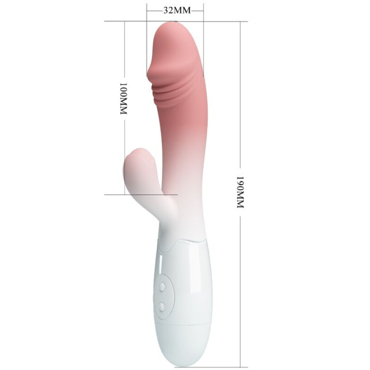 PRETTY LOVE SNAPPY VIBRADOR RABBIT 3O VIBRACIONES ROSA